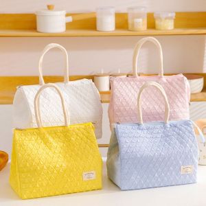 MMLUCK lunch bag for kids lunchbag for adult Travel Portable Camping Grocery Bag Food Drink Cooler Bag Nylon Picnic Bag Large Capacity Handbag Lunch Bag Lunch Organizer Tote Bag Lunch Box