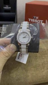 Đồng hồ nữ Tissot dây kim loại pha gốm. T064.210.22.016.00. Hàng chính hãng bảo hành toàn cầu.