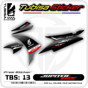 Sticker Striping Jupiter Mx New 135 - Stiker Striping  Jupiter Mx New 135 Motif Petronas. TBS.13