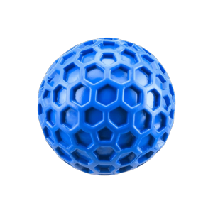 IIU Colorful Dog Sound Ball Interactive Rubber Pet Toy Ball Easy To Clean Honeycomb Design Dog Chew Toy Outdoor Throwing