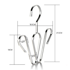 Móc treo phơi giày dép inox không gỉ/Giá treo giay dép tiện lợi nhanh khô khung móc cứng cáp có thanh ngang dưới đáy
