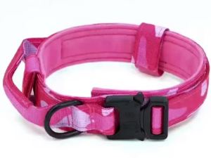 Tactical Pink Camouflage Dog Collar Personalized Soft Collar Leash Pink Camouflage Anti-Collision Suitable for Large Dogs2026