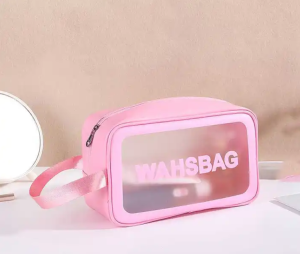 Tas Kosmetik Transparant / WASHBAG Pouch Travel Make Up Bag Organizer Dompet Kosmetik Waterproof