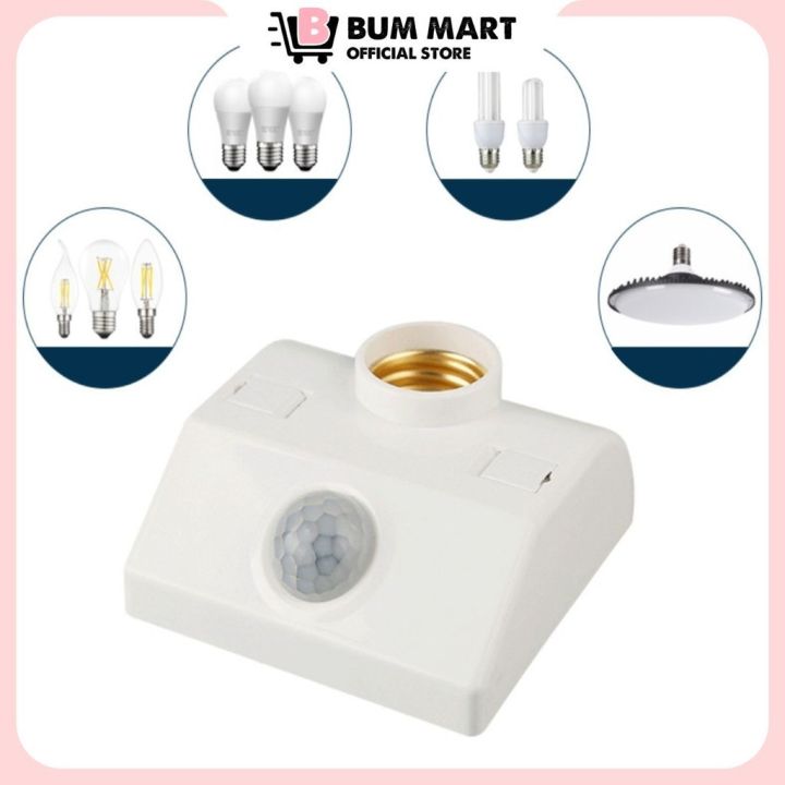Đui đèn cảm biến thông minh nhận biết chuyển động sáng đèn, Đèn cảm ...