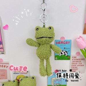 Green Frog Plush Shoulder Bag - Cute Fur Cartoon Shopper Bag