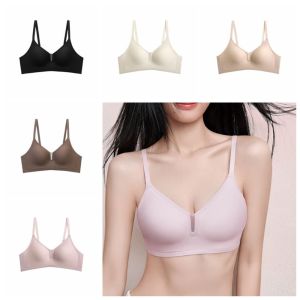 LAOO Không để lại dấu vết Áo ngực không đường may Chống sốc Chống chảy xệ Áo ngực không dây cho nữ Màu trơn Có thể điều chỉnh Áo ngực chữ V khoét sâu Bé gái