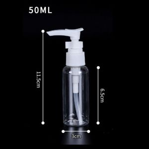 YESHE 1Pcs Vacuum Lotion Spray Bottle Travel Cosmetic Dispensing Container Portable Transparent Skin Care