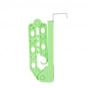 4Pcs Hanging Wardrobe Drying Rack Plastic Clothes Rack Portable Foldable Over-The-Door Clothes Socks Holder Hook Hanger Hanging Rack