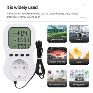 Sưởi ấm làm mát nhiệt ổ cắm Màn hình LCD ổ cắm Bộ điều khiển nhiệt độ kĩ thuật số Ổ cắm điện cho nhà kính