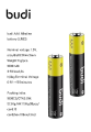 Budi AAA 1.5V 1000max Alkaline Battery 1PC. 