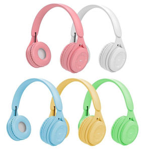 QTOP Headphone Gaming Bluetooth Macaron Y08 - Mikrofon Intern Desain Minimalis Warna Pastel