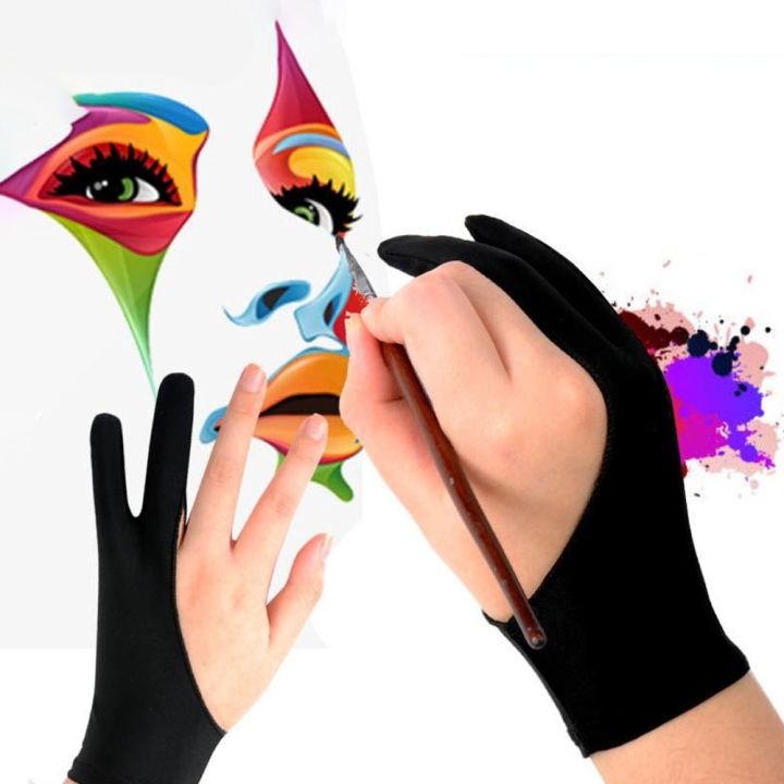 LANCE Antitouch 3 Sizes Art Supplies Touchscreen Stylus Black Blue Grey Pink Painting Glove