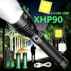 Flashlight Rechargeable Super Bright Zoom LED Flashlight Rechargeabl Waterproof Outdoor Heavy Duty Rechargeable Flashlight Original Display Long Battery Life