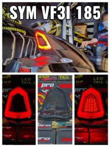 DYNOPRO SYM VF3I INTERGRATED LED TAIL LAMP LED TAIL LIGHT ZHIPAT LED HEAD LAMP SYM VF3I 185