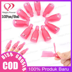 10pcs Klip Cap Toe Soak Off Clips Plastic Soak Off Penghilang Kutek UV Gel Remover Wrap