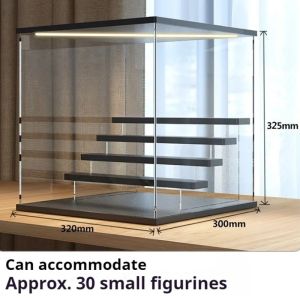 Sacesr Modern Transparent Acrylic Display Simple Large Capacity Bedroom Desktop Storage Creative Living Room Placement 9H4B3