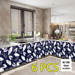 【Buy 3 Take 3】kitchen Curtain Short Curtain Santa Claus Christmas Festival 150*65cm