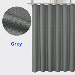Curtain Bathroom Double Sided Huagefu Shower Waterproof Easy To Clean Hook Type 150 * 180/180 * 180CM Household Shower Curtain Gray/White