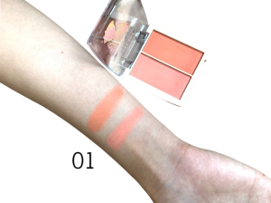 สินค้ามาใหม่ บลัชออน 2 สีในตลับเดียว Anylady สาวน่ารัก โทนส้มสีสวย ติดทน No.8142