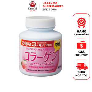 [DATE 2/2027] VIÊN NHAI BỔ SUNG COLLAGEN ORIHIRO (VỊ ĐÀO - HỘP 180 VIÊN)