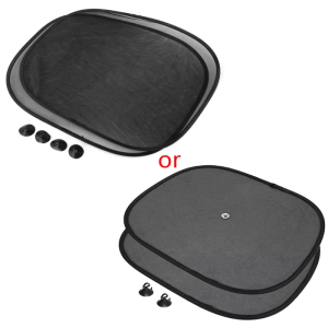 2PCS Car Window Sunshade for Sun Shade Visor Side Mesh Cover Shield Sunscreen Bl