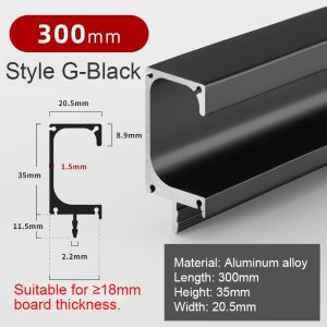 Aluminum alloy Long Hidden Cabinet Door Handle Matte Gold Embedded Handle Door Invisible Wardrobe Handle Recessed Drawer Handle Pull Kitchen Cupboard Furniture Hardware