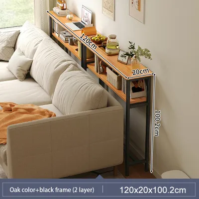 Side table Slim narrow table Nordic living room bedroom Kitchen Bedside Sofa side Storage rack