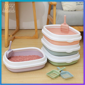 Cat Litter Box With Scoop Kitten Litter Box Cat Toilet Deodorization leakage prevention Litter Box