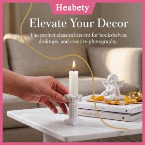 Heabety Hy Lạp cột Roman trụ cột bệ bức tượng nến đứng nhựa điêu khắc trang trí thu nhỏ cho nhà hiện đại hiển thị