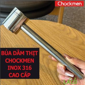 Búa dằm thịt Chockmen inox 316 cao cấp đúc liền khổi đồ đập thịt đồ dần thịt đồ đập đá búa dầm thịt bò steak đồ đập tỏi