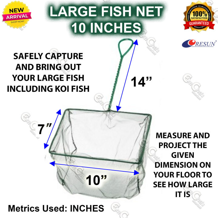 LARGE Fish Net 10 inches (TEN INCHES) Aquarium Accessories