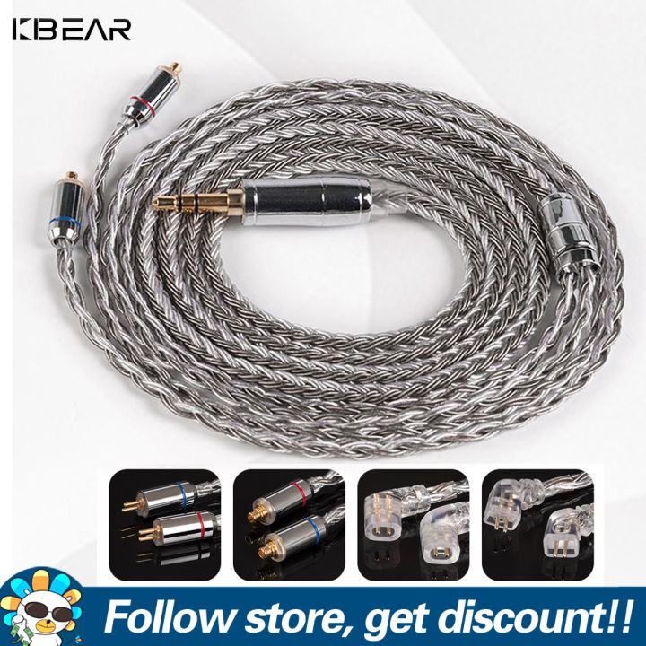 KBEAR Earphone Cable MMCX/2PIN/QDC/TFZ Connector Earbuds Replacement Wire  Upgrade Headphone Line For BLON BL03 Moondrop Aria KZ ZSN Pro 