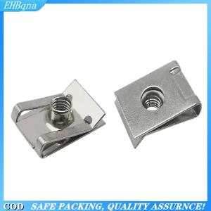 [COD] 10pcs Stainless Steel U Type Clips with Thread M6 M5 M4 M8 8mm 5mm 6mm 4mm Reed Nuts for Car Motorcycle Scooter ATV Moped