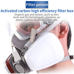 6200 Half Face Painting Spraying Respirator Gas Mask 7 In 1 Suit Safety Work Filter Dust Mask