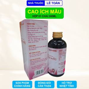 Cao Ích Mẫu HP Pharma hộp 01 chai 240ml hỗ trợ điều hòa kinh nguyệt