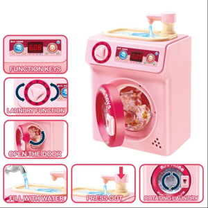 Childrens large simulation drum washing machine with music and light boys and girls play house toys