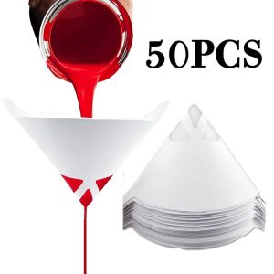 50pcs Saringan Cat Kertas Kertas Filter Mesh Kertas 100u Micron Nylon Paper Paint Filter Strainer