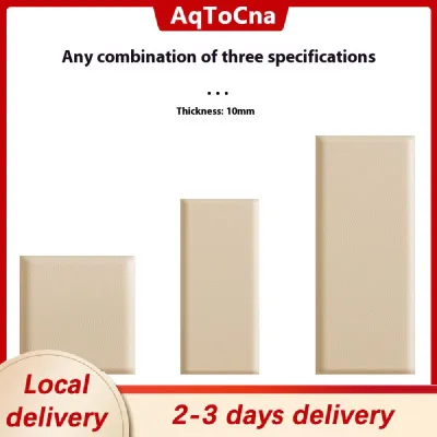 [COD] AqToCna Ship within 24 hours DIY 3D Wall Mounted Headboard Soundproof Wall Panels Upholstered Anti Collision Bedside Tatami Soft