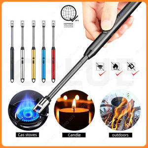 1KIMP Rechargeable Electric Candle Lighter Arc Lighter Windproof Flameless Lighter USB charge Gas Stove Lighters Rechargeable flameless lighters