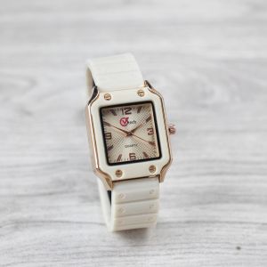 Jam tangan Wanita GV TECH 002 kotak tali rubber analog original
