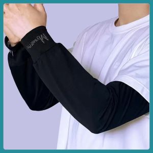 SERENEGLOW Của nam giới ngăn tia UV mùa hè lụa băng tay áo găng tay thoáng khí nhẹ Kem chống nắng cánh tay bao gồm cho lái xe ngoài trời và sử dụng thường nhật