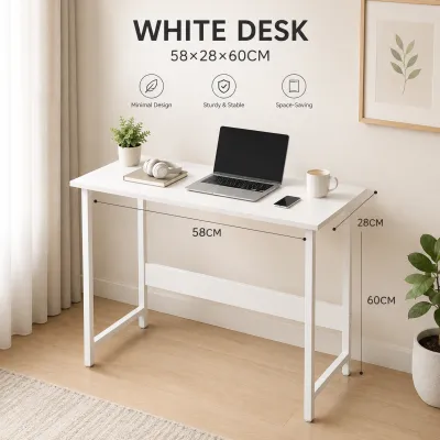 Modern minimalist computer desks are suitable for use in home offices small bedrooms and kitchens.