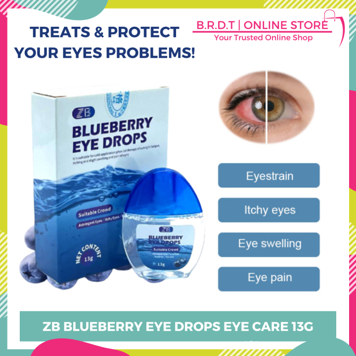 Blueberry Eyes Drop Ease Eyestrain Fatigue For Clear Vision Anti Eye ...