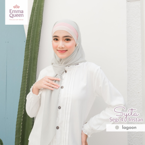 EmmaQueen - Kerudung Segi 4 Instan Syita Jilbab Segiempat Terbaru 2warna