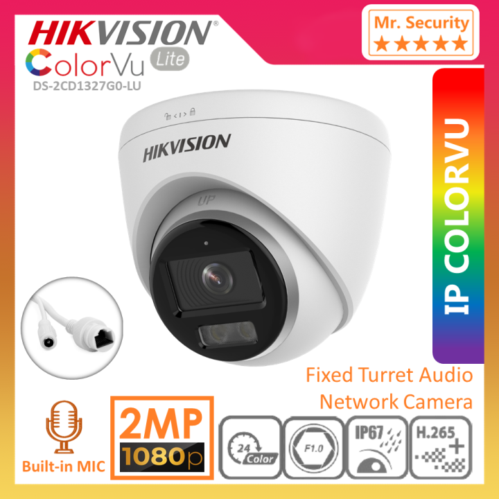 Hikvision Ds 2cd1327g0 Lu Colorvu Lite 2mp Ip Camera H 265 24 7 Full