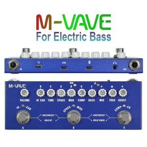 Efek Gitar Bass M-VAVE Cube Baby Soundcard Multi Effects Pedal Multi Efek Cuvave Muslady Reverb Guitar Bass Rechargeable Portable Pedal Delay Electric Bass Acoustic CUVAVE