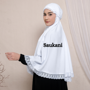 Jilbab Bergo Hijab Umroh Instan Katun Premium Renda