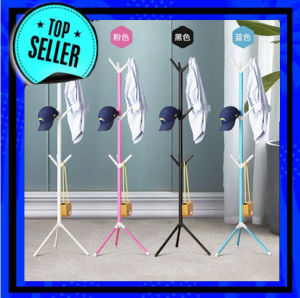 Stand Hanger Gantungan Topi Tas Jaket Baju Tiang Berdiri Serbaguna Rak Gantungan Berdiri Multifungsi