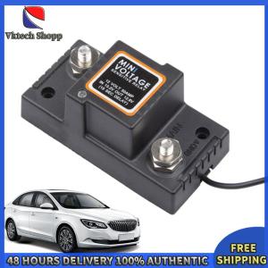 Vktech Waterproof Dual Battery Isolator with Voltage Sensitive Relay for Camper Vans and Motorcycles in Black and Easy Setup