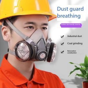 Mặt Nạ Chống Bụi Công Nghiệp 2 Phin Lọc Than Hoạt Tính Cho Xưởng Gỗ Cơ Khí